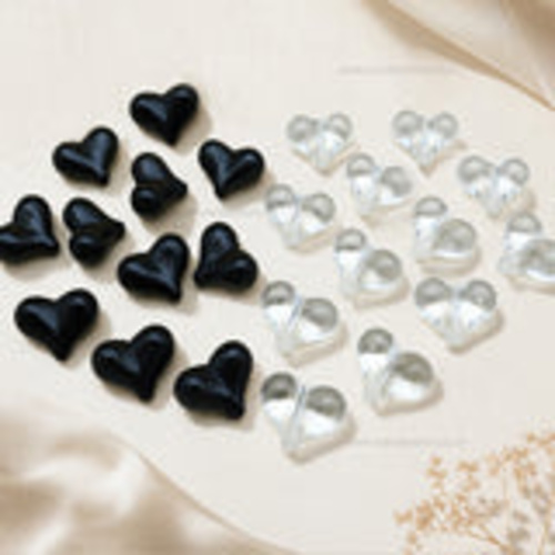 Heart Shape Plastic Beads | Size : 17mm | PB52