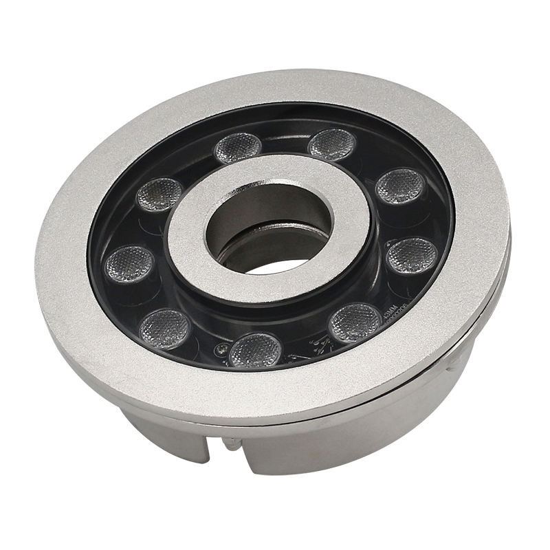 RGBW 24W LED Fountain Light IP68 Waterproof Stainless Steel Underwater Fountain Light
