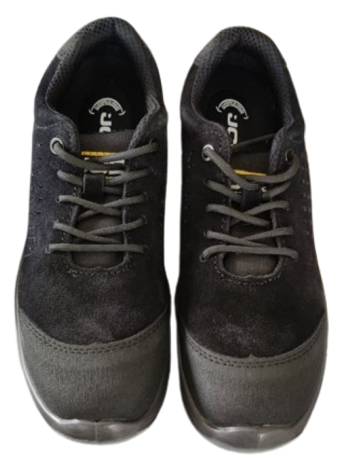 Jcb Vent Safety Shoes - Color: Black With Yellow Accents