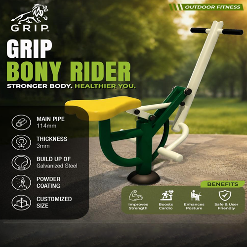 Outdoor Grip Bony Rider Exercise Equipment For Parks & Open Gyms - Application: Tone Up Muscle