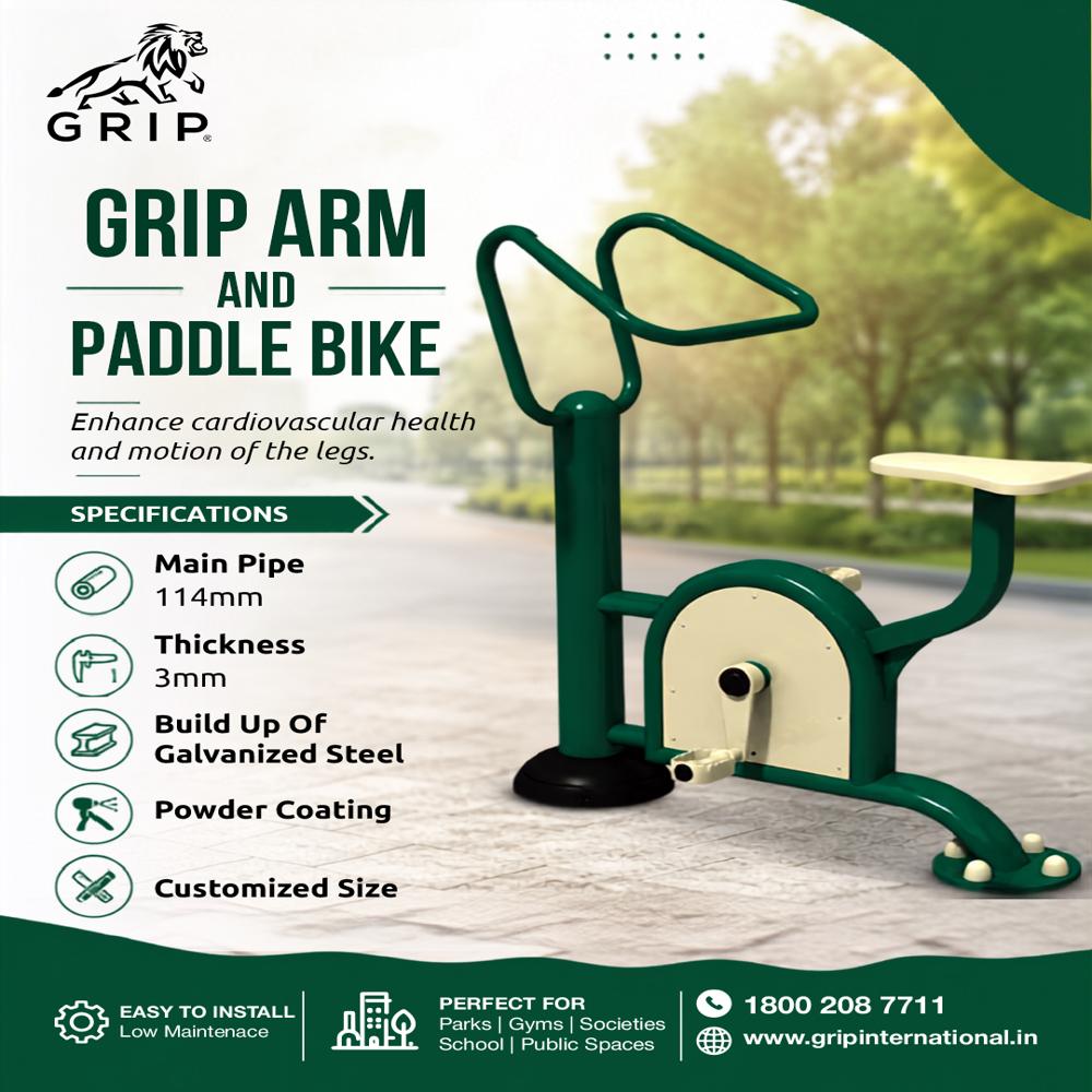 GRIP Outdoor Arm and Paddle Bike for Parks & Public Gyms