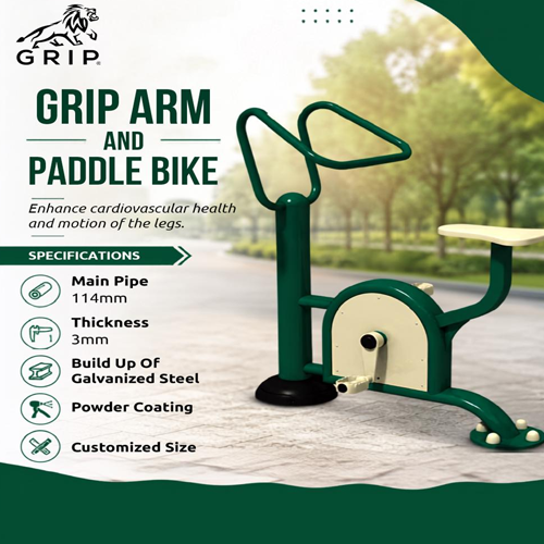 Grip Outdoor Arm And Paddle Bike For Parks & Public Gyms - Application: Tone Up Muscle