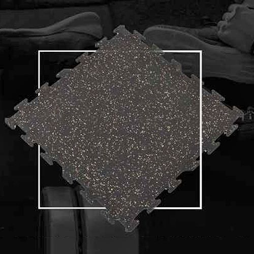 15mm EPDM Interlocking Gym Flooring Tiles