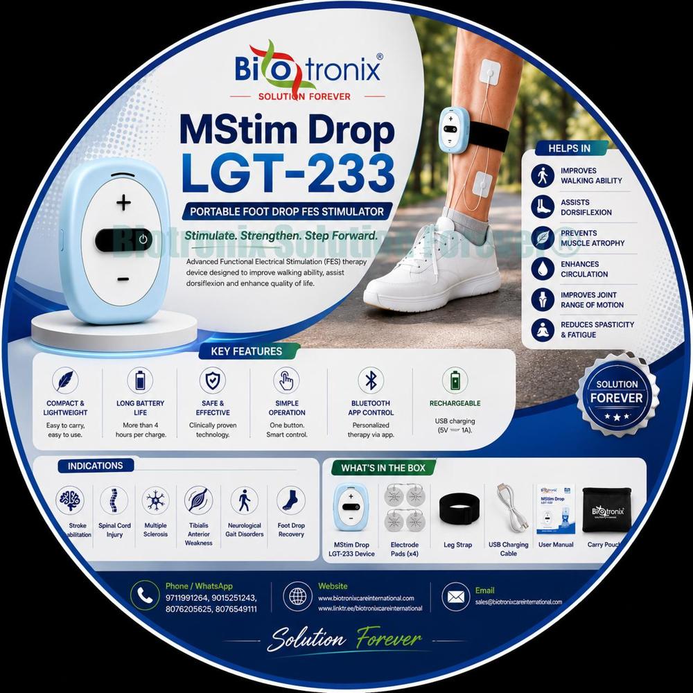 Foot Drop Therapy Stimulator for Muscle Recovery Training
