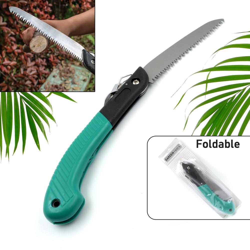 Folding Handsaw Pruning Saw For Tree Trimming, Gardening & Wood Cutting - Color: Mix