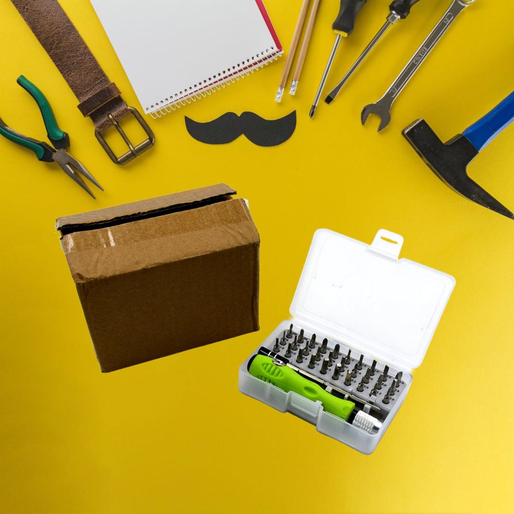 32 In 1 Mini Screwdriver Bits Set With Magnetic Flexible Extension Rod - Color: Mix