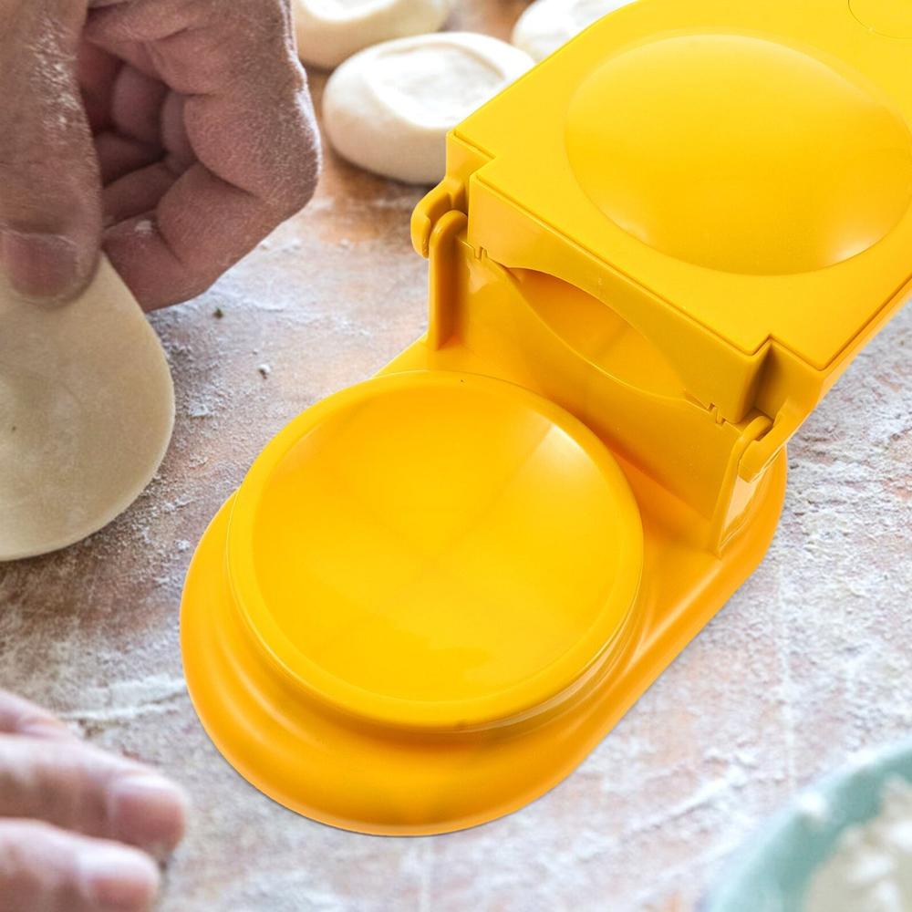 Dumpling Skin Press Mould For Gujiya Ghughra Momos 2 In 1 Dumpling Maker - Color: Mix