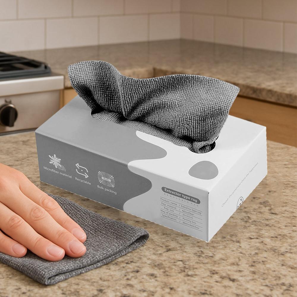 Thickened Magic Wipe Home Kitchen Car Multi-Functional Cleaning Rag (20 Pc) - Color: Mix