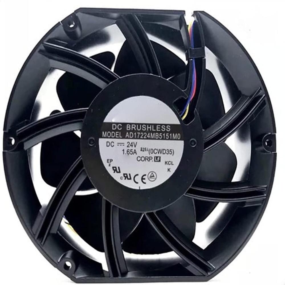 ADDA AD17224MB5151M0 24V DC 1.65A 17225mm Ball Bearing Industrial Inverter Axial Cooling Fan