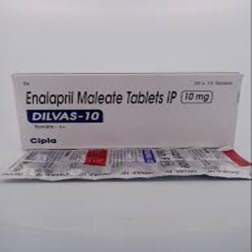 Dilvas Enalapril Maleate 10mg Tablet, Blood Pressure Medicine