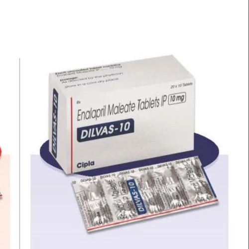 Dilvas Enalapril Maleate 10mg Tablet, Blood Pressure Medicine