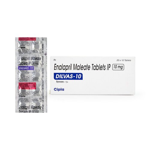 Dilvas Enalapril Maleate 10mg Tablet, Blood Pressure Medicine