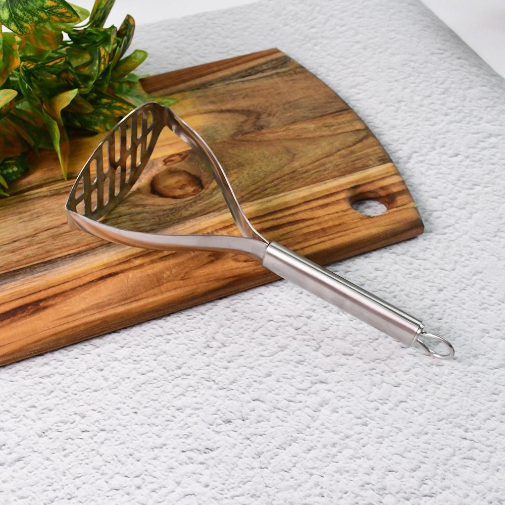 Supermom Stainless Steel Potato Masher With Stylish Handle (1 Pc) - Color: Mix