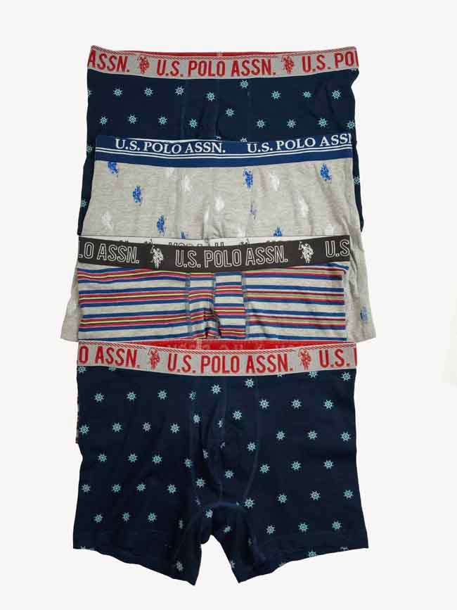 M11640 | USPA Mens 4 Pack Stretch Boxers