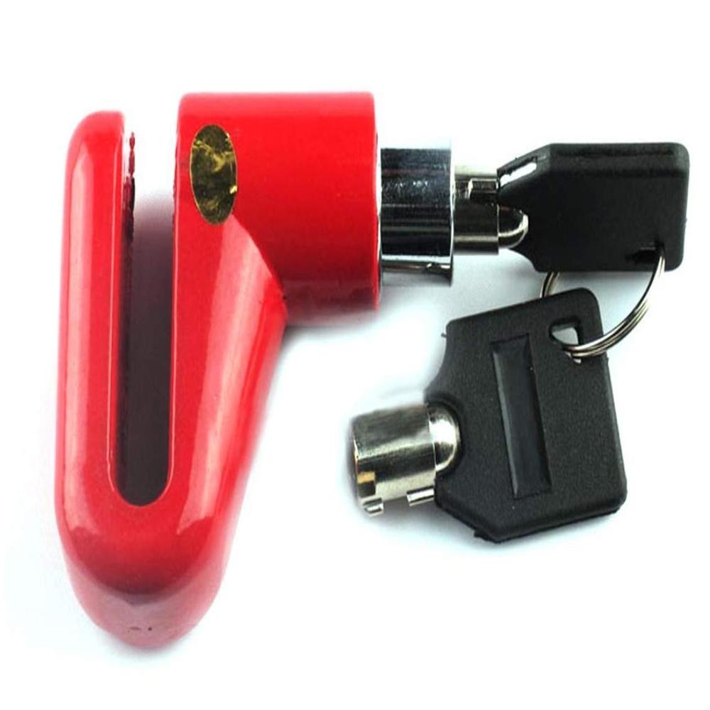 Wheel Padlock Disc Lock Security For Motorcycles Scooters Bikes - Color: Mix
