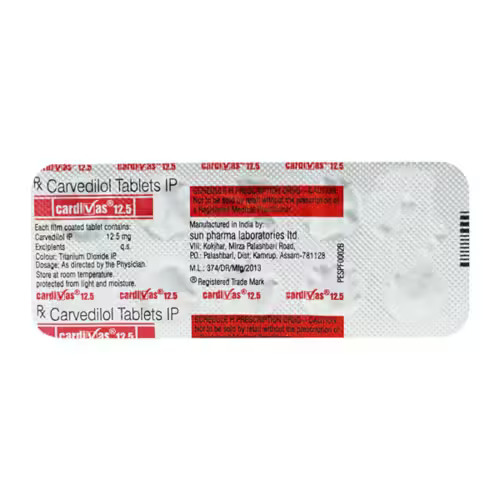 Carvedilol Tablet 3.125 Mg