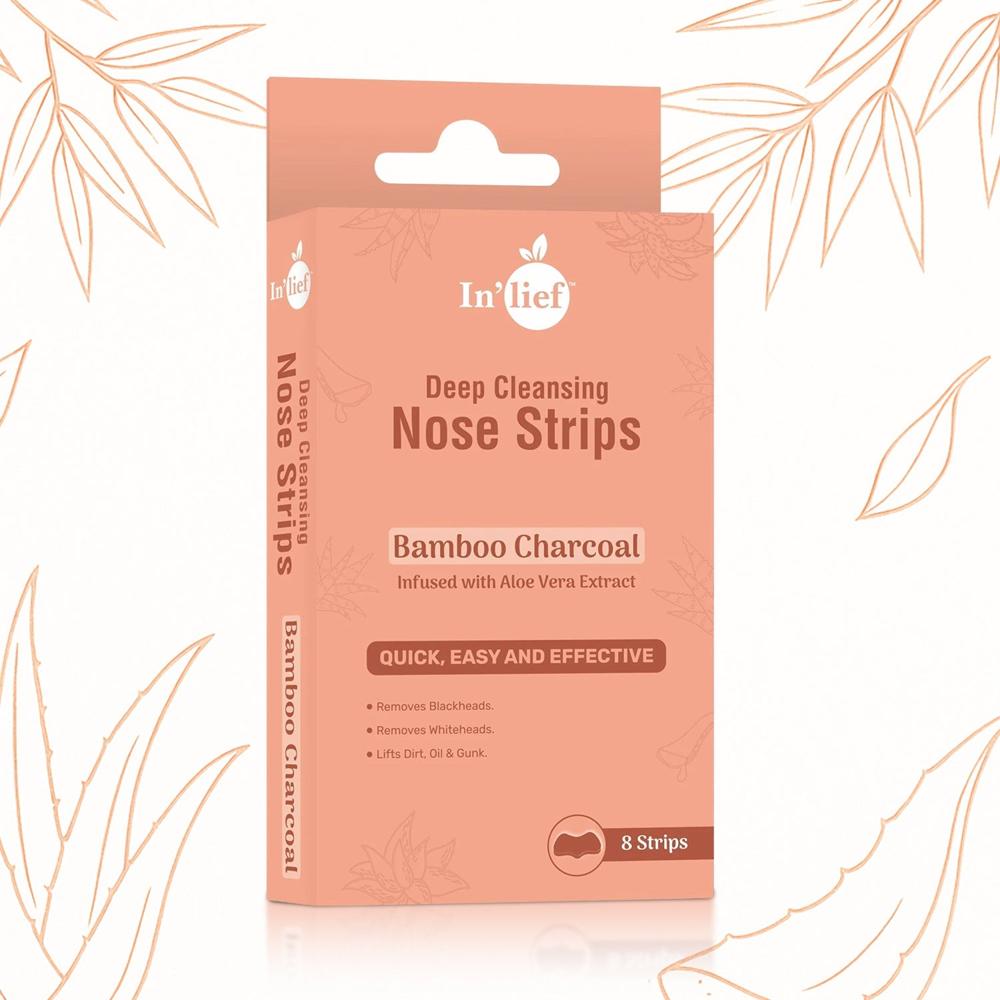 In'Lief Bamboo Charcoal Deep Cleansing Nose (8 Strips) - Color: Mix