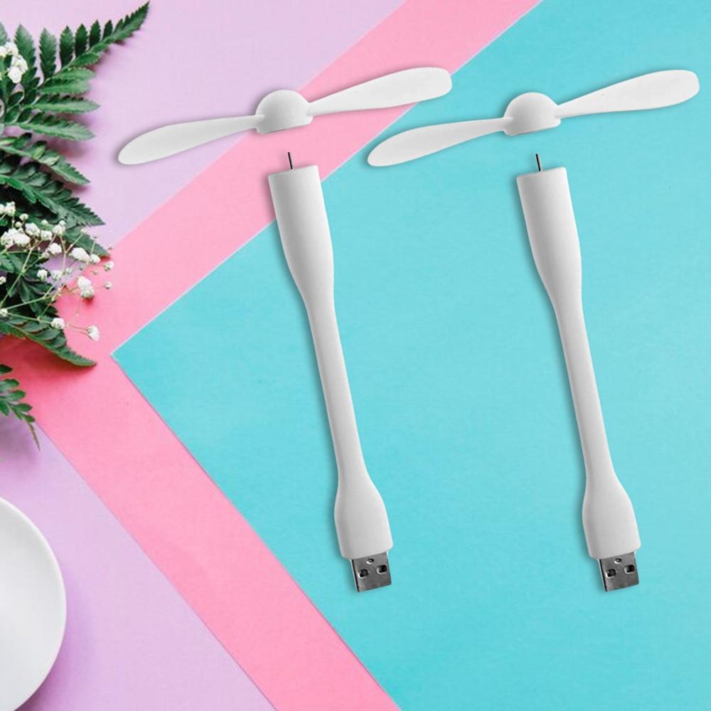Portable Mini USB Fan, USB Light & Micro USB Cable (3 Pcs Set)