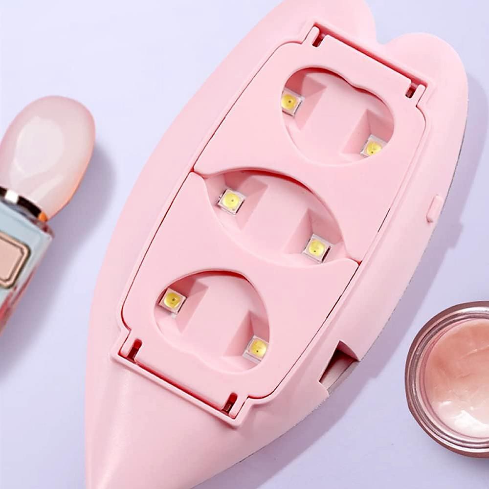 Mini Nail Lamp 6W Uv Led Dryer (1 Pc) - Color: Mix