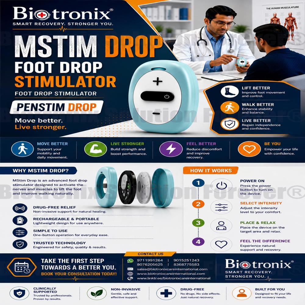 Portable Smart Stimulator for Foot Drop Walking Assistance