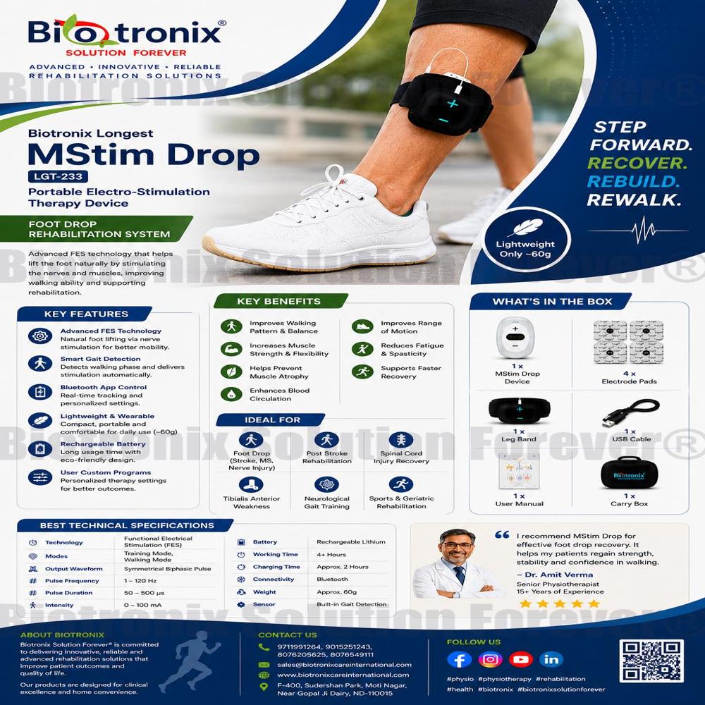 Portable Smart Stimulator for Foot Drop Walking Assistance