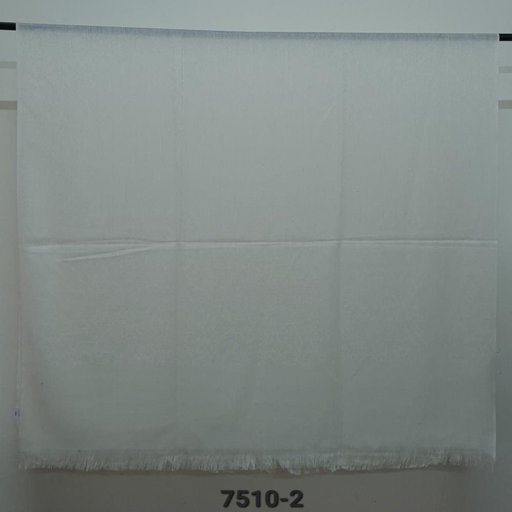 Poly Wool Blended Self Jacaurd  dyed Shawls