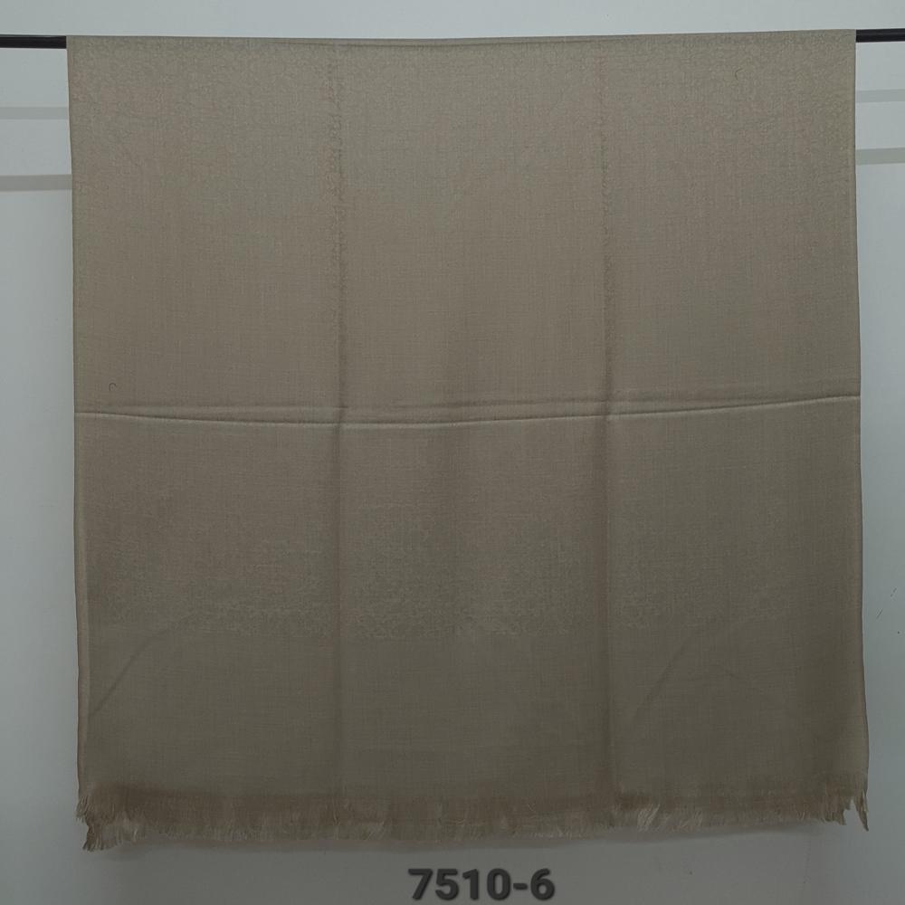 Poly Wool Blended Self Jacaurd  dyed Shawls