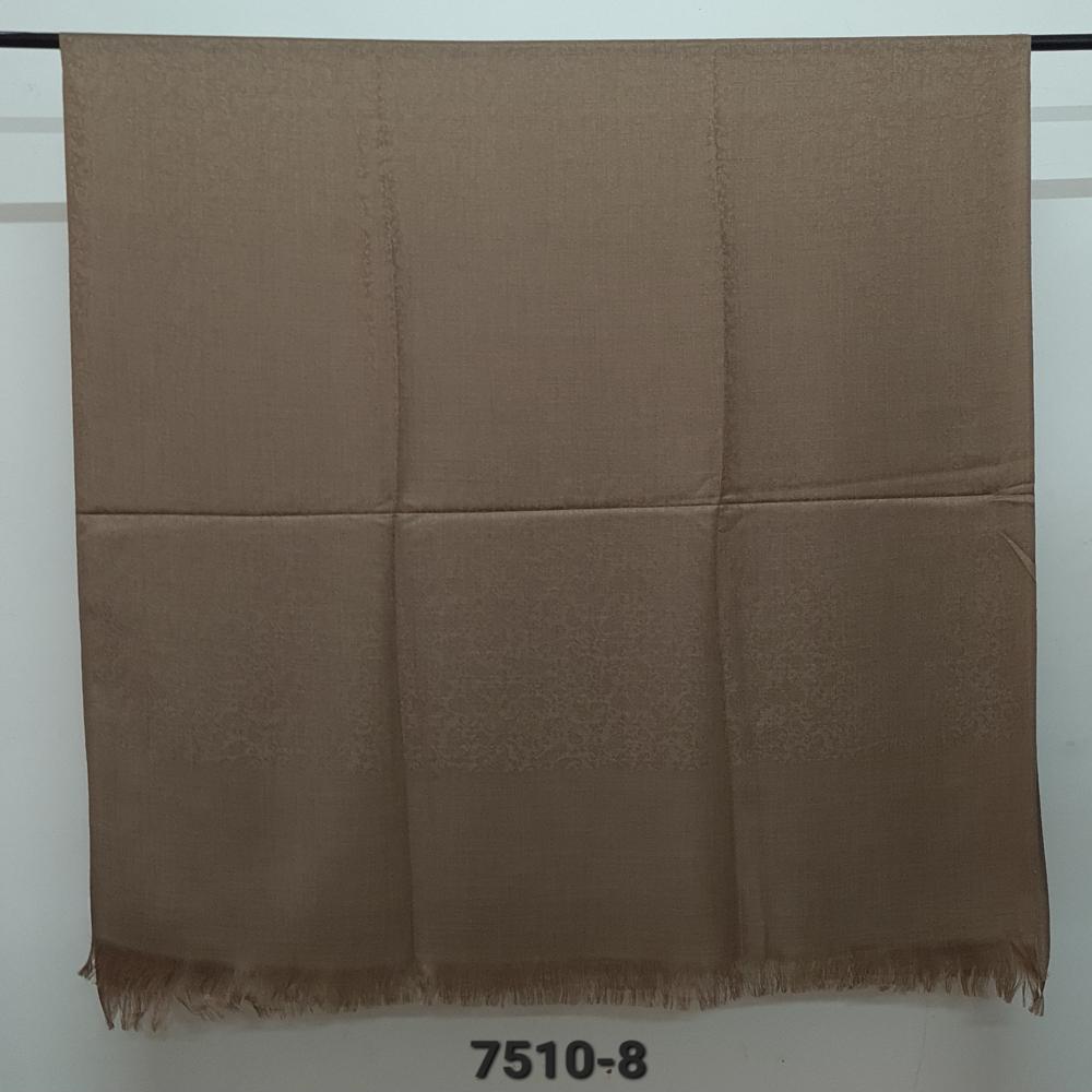 Poly Wool Blended Self Jacaurd  dyed Shawls