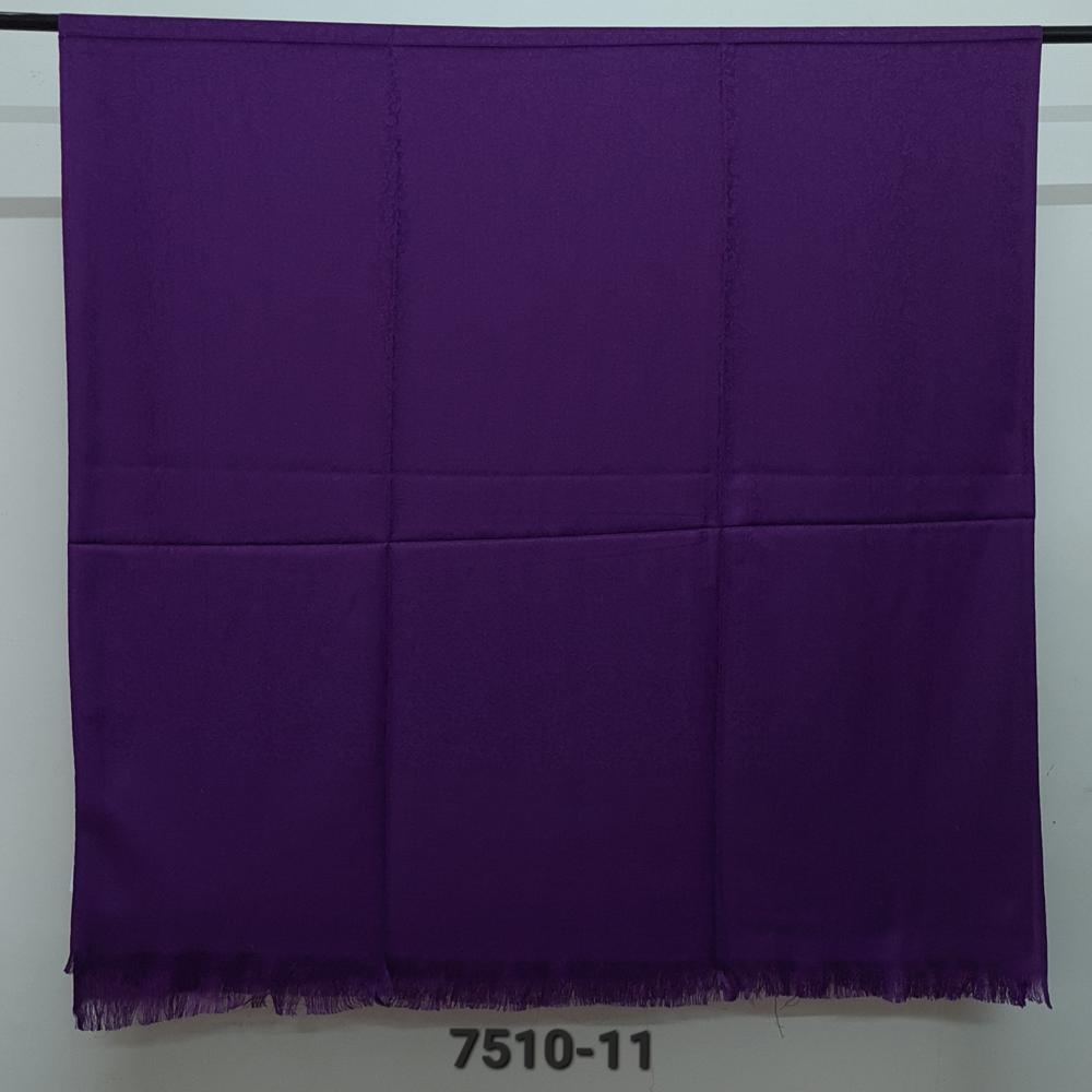 Poly Wool Blended Self Jacaurd  dyed Shawls