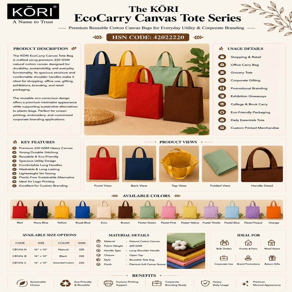 KORI CANVAS BAG 16