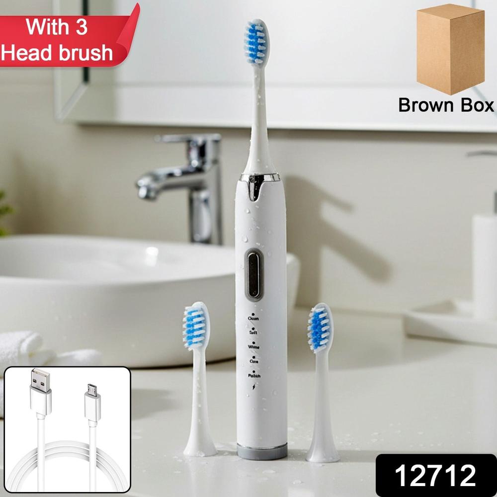 Rechargeable Electric Toothbrush Set - Color: Mix