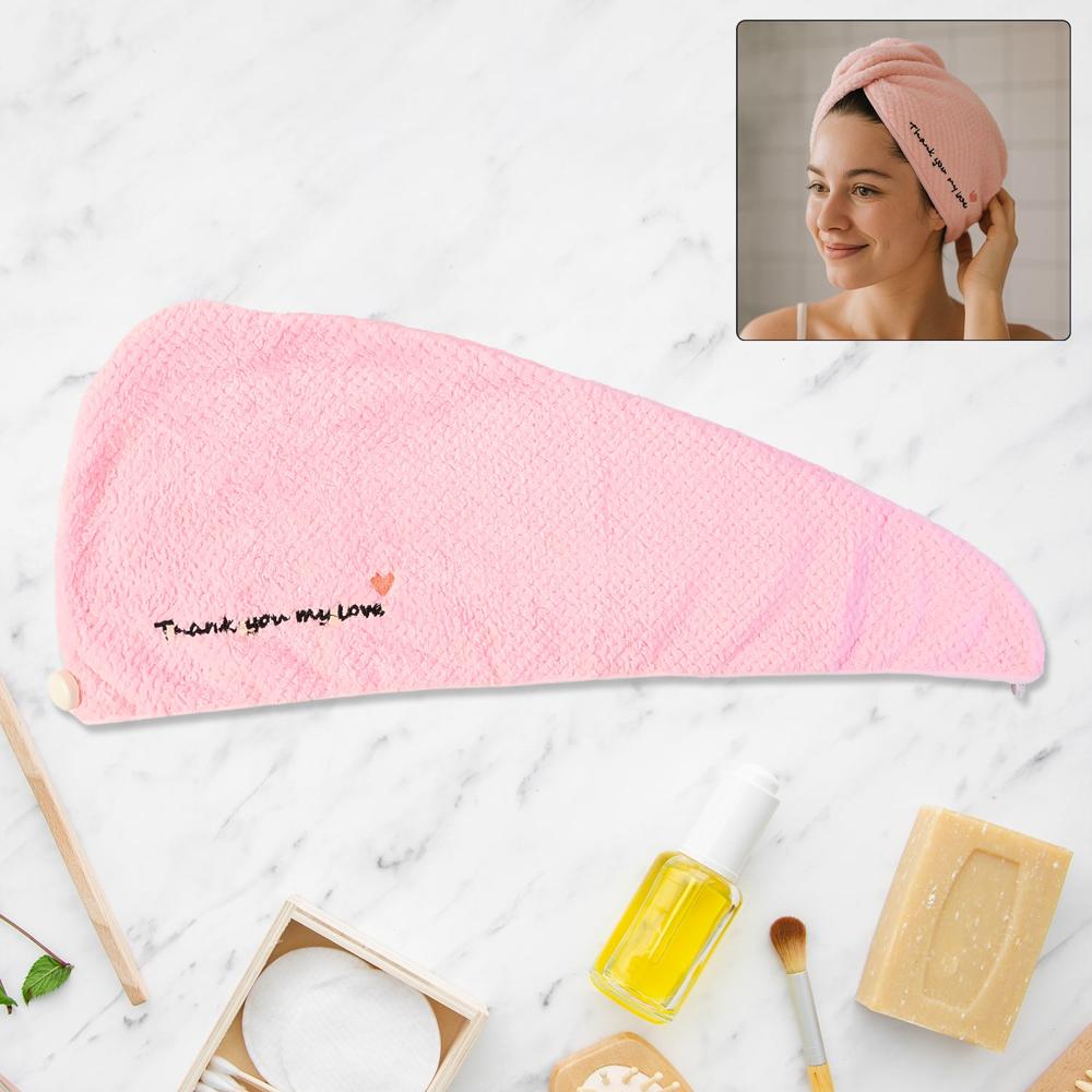 Ultra Soft Microfiber Hair Drying Towel Wrap With Button Lock (1 Pc) - Color: Mix