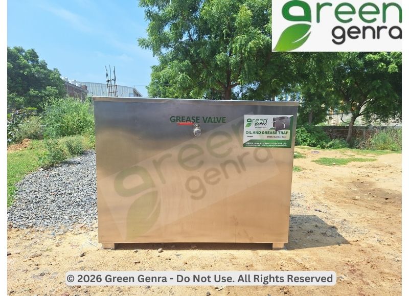 140 L Kitchen Grease Separator - Color: Sliver