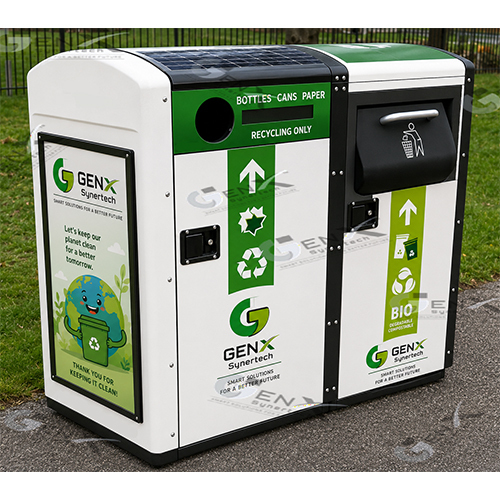 Smart Solar Dustbin Iot Smart Waste Bin - Material: Ss304 / Frp / Gi