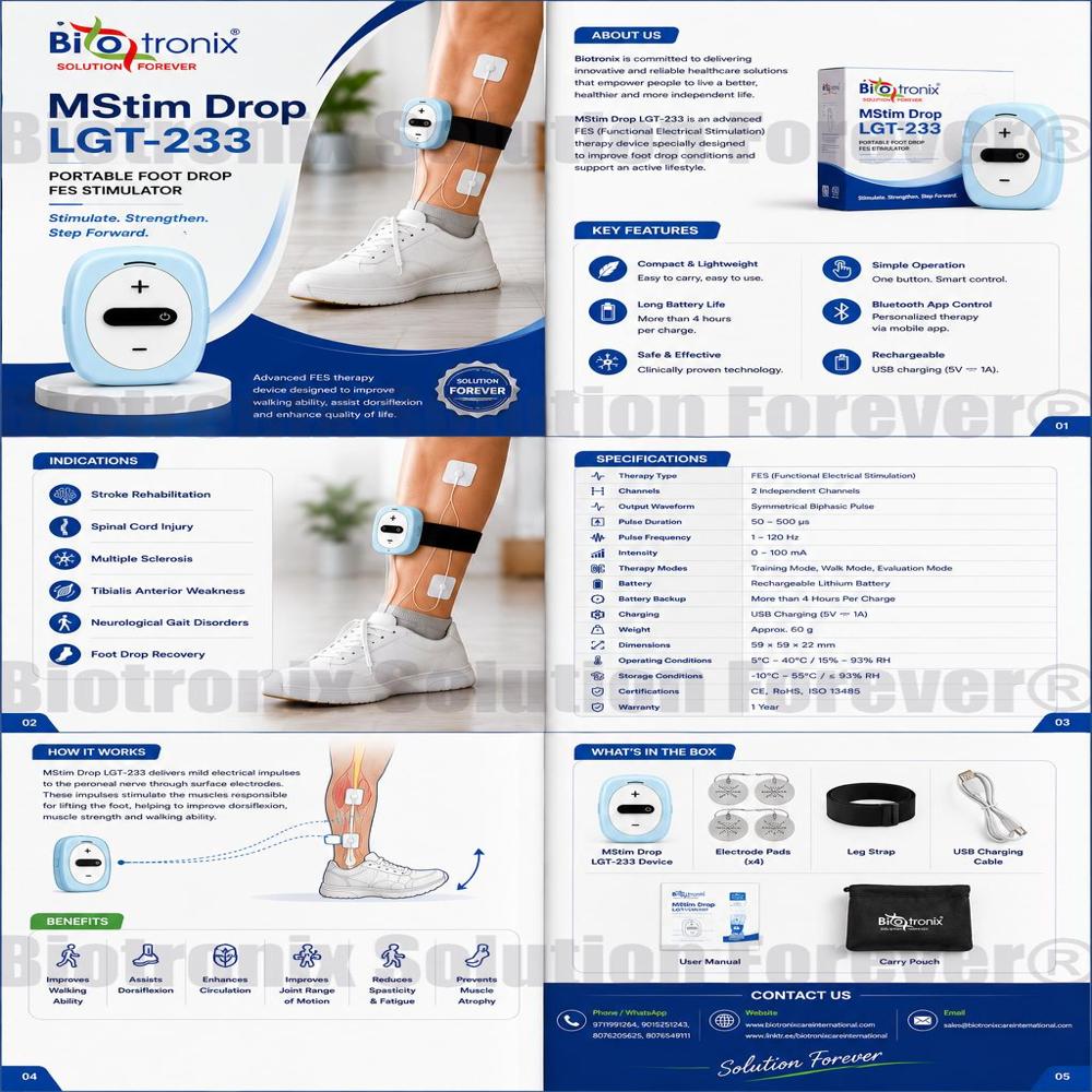 Smart Neuro Muscle Therapy Device for Foot Drop Patients