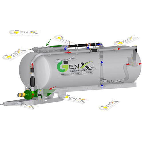 Trolley Mounted Sewer Jetting Cum Suction Machine