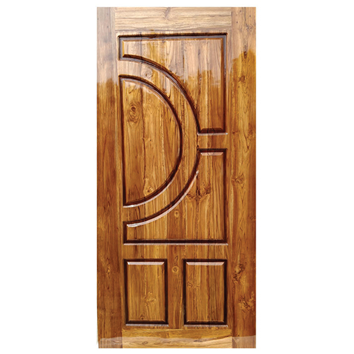 TW 102 Solid Wooden Door - Teak Wood, 80x32 Inches, Natural Finish | Bevelled Edges, Panelled Design, Mortise Lock, High Screw Holding