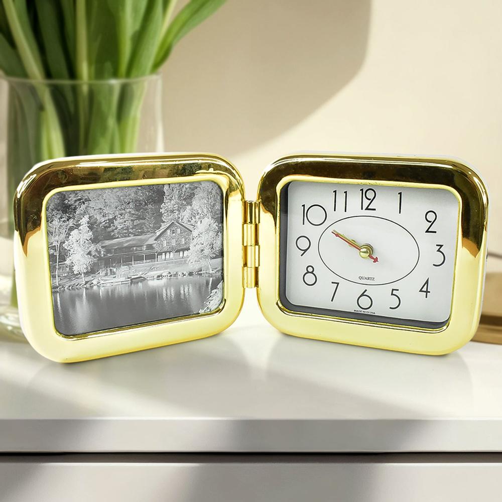 Portable Foldable Desk Clock Space-Saving And Stylish (1 Pc) - Color: Mix