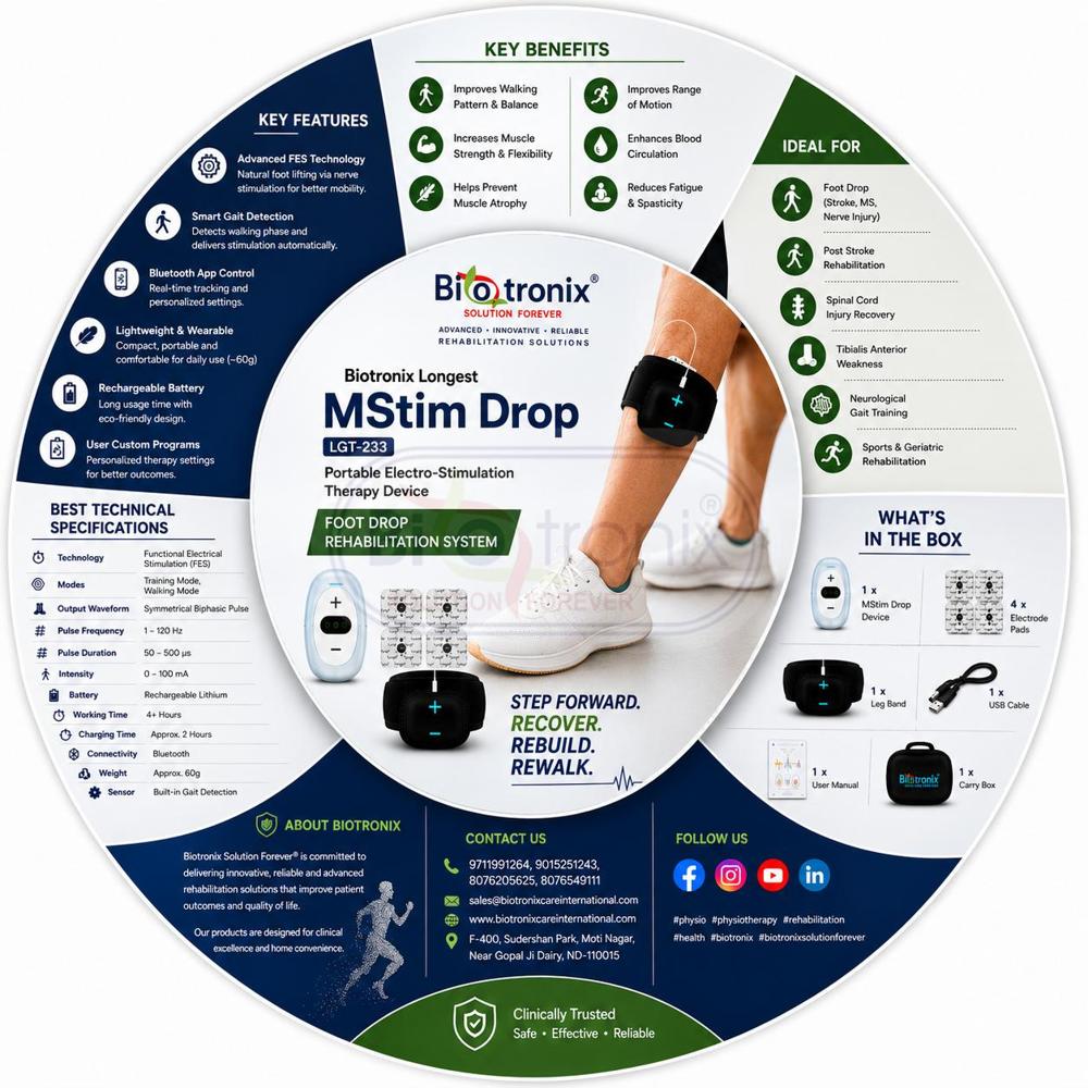 Wearable Gait Rehabilitation Device for Foot Drop Therapy