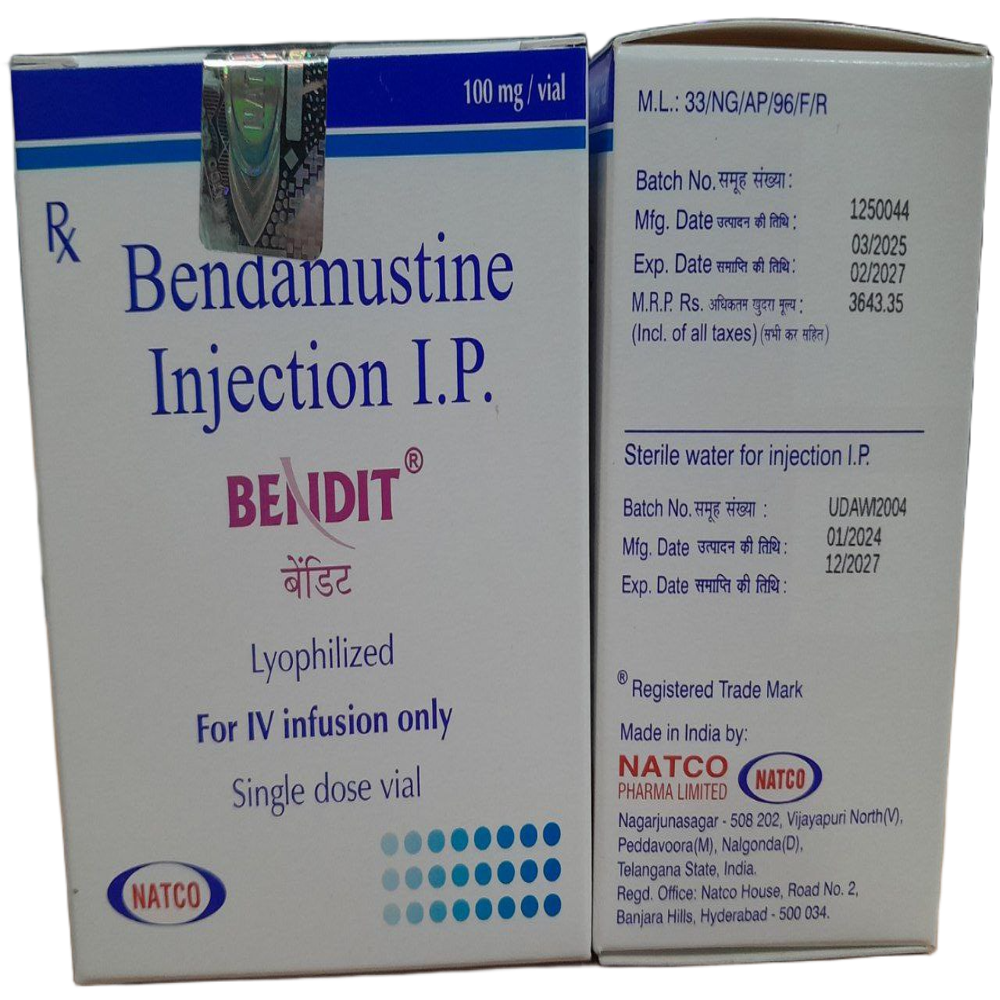 Bendit 100mg - Bendamustine Injection - Origin: India