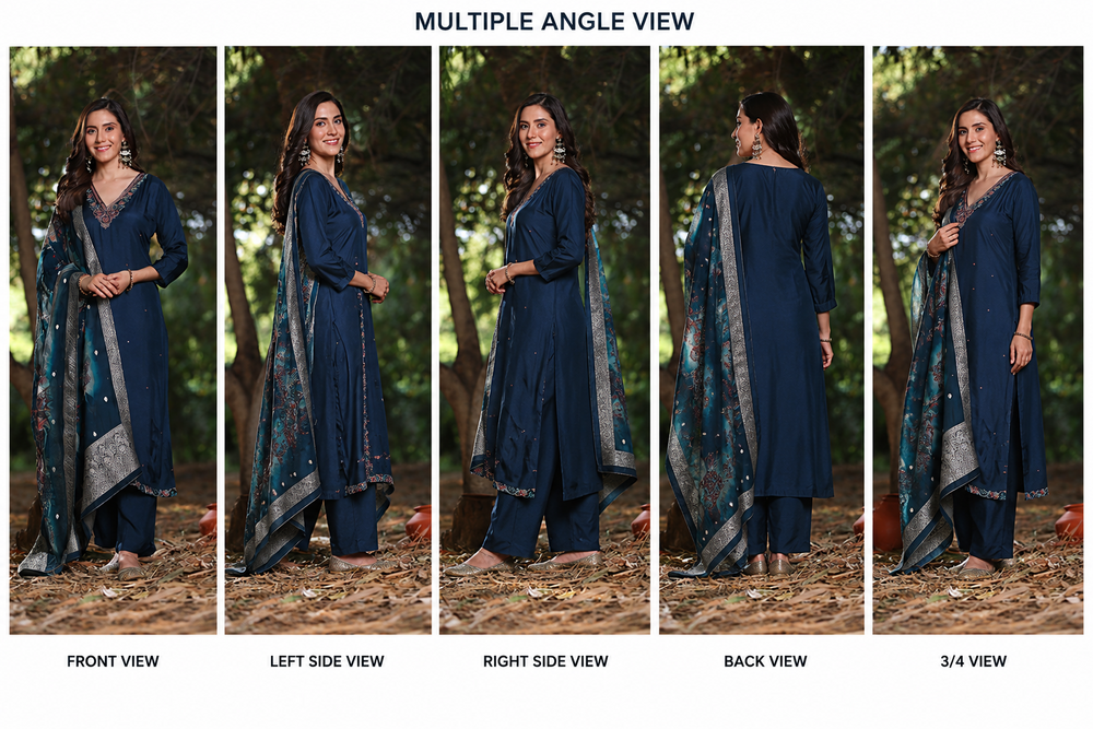 Ladies Pure Tissue Printed Unstitched Suit