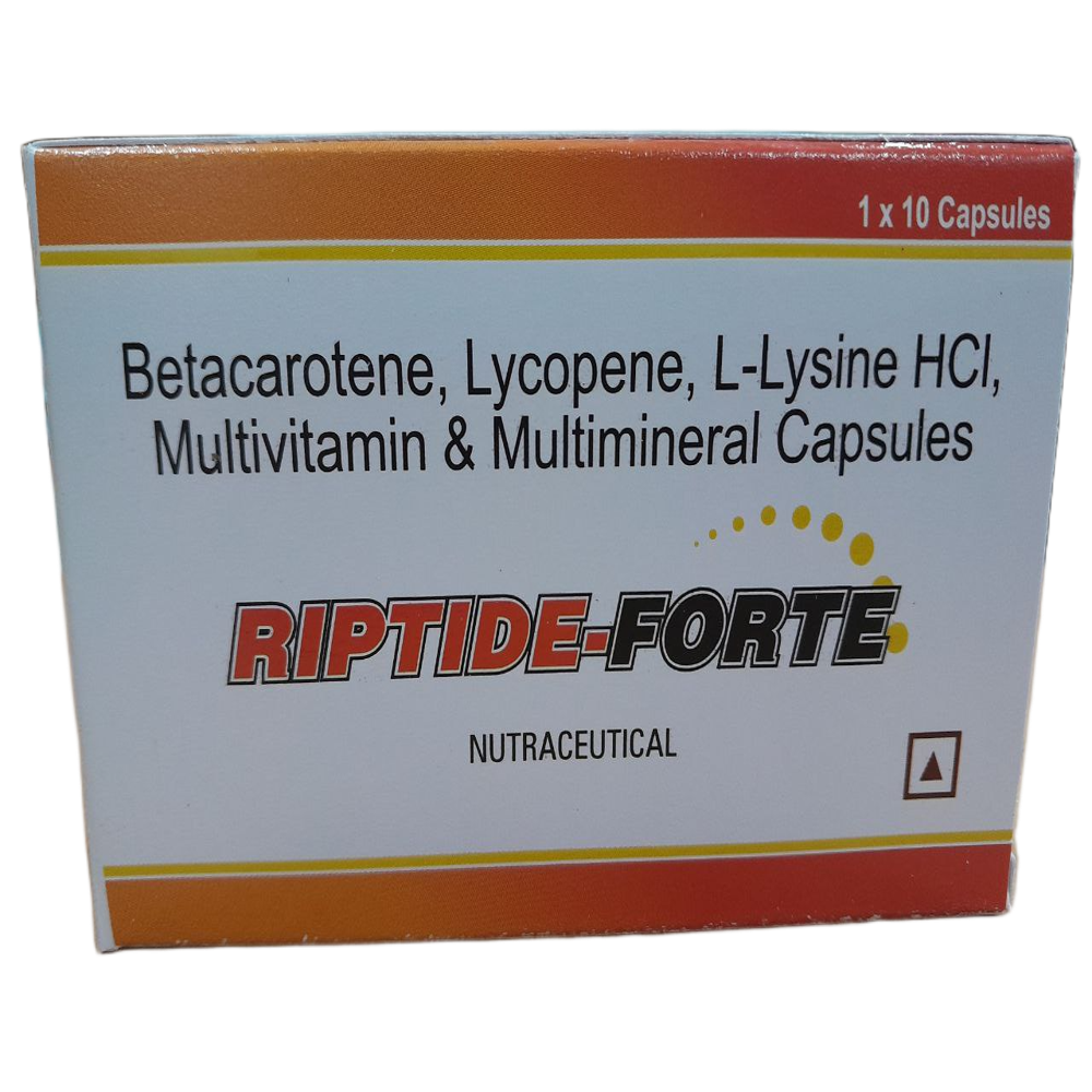 Riptide-Forte - Betacaroten, Lycopene, L-Lysine HCI, Multivitamin & Multimineral Capsules