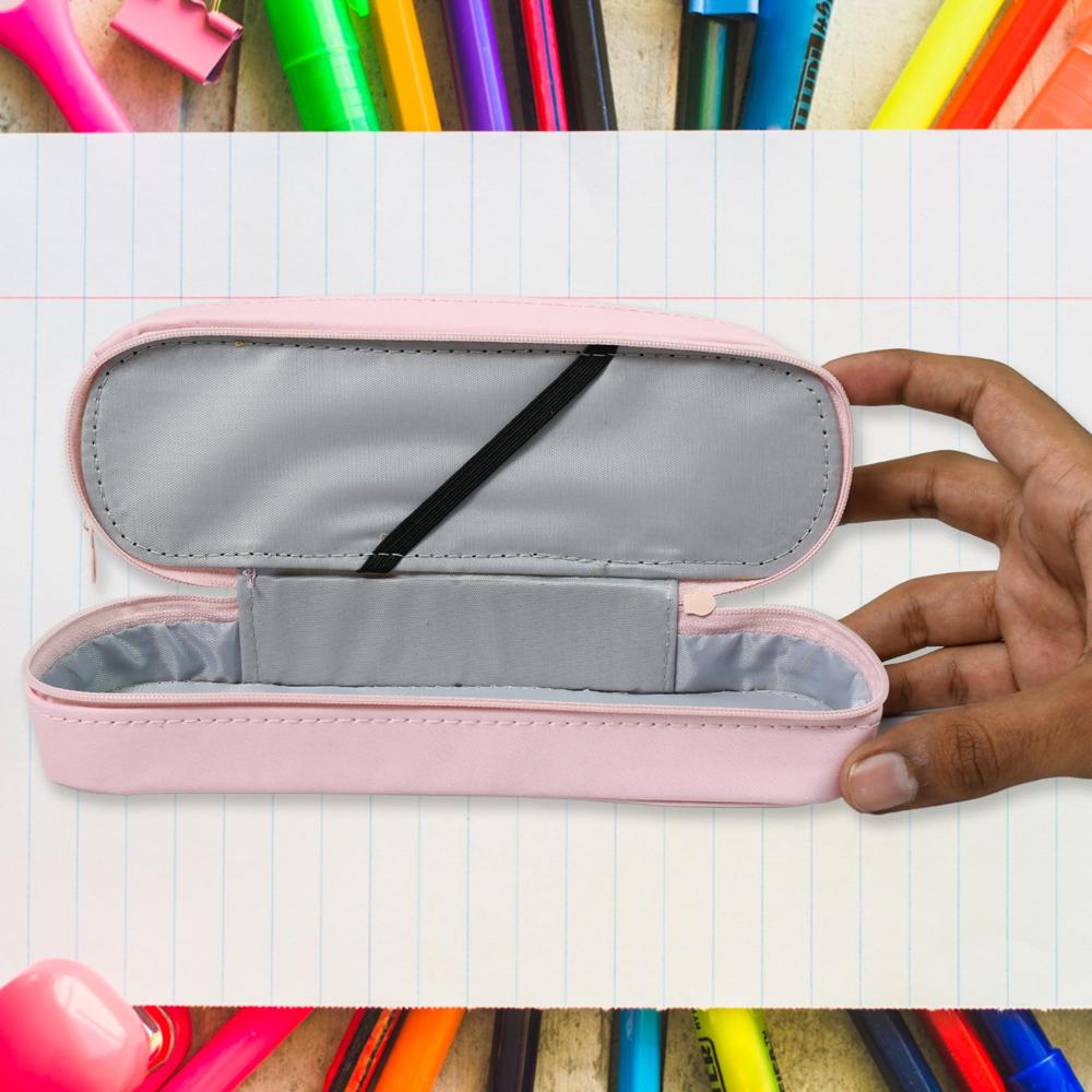 Double Layer Large Capacity With Multi-functional Pencil Case (1 Pc) - Color: Mix