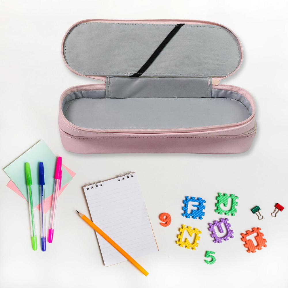 Double Layer Large Capacity With Multi-functional Pencil Case (1 Pc) - Color: Mix