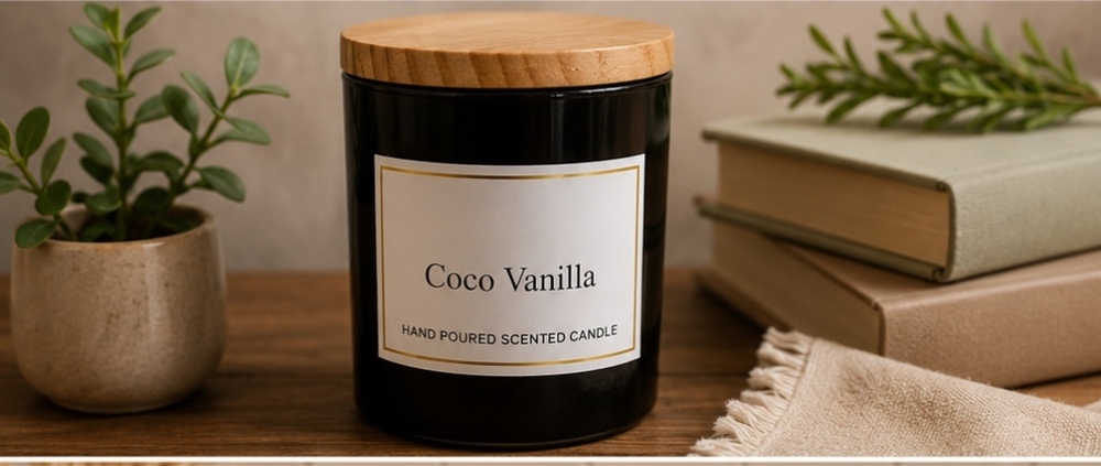 Coco Vanilla Hand Poured Scented Candle