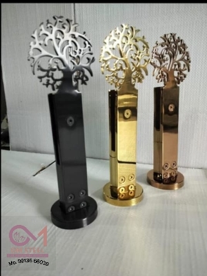 SS PVD coated glass railling Spigot