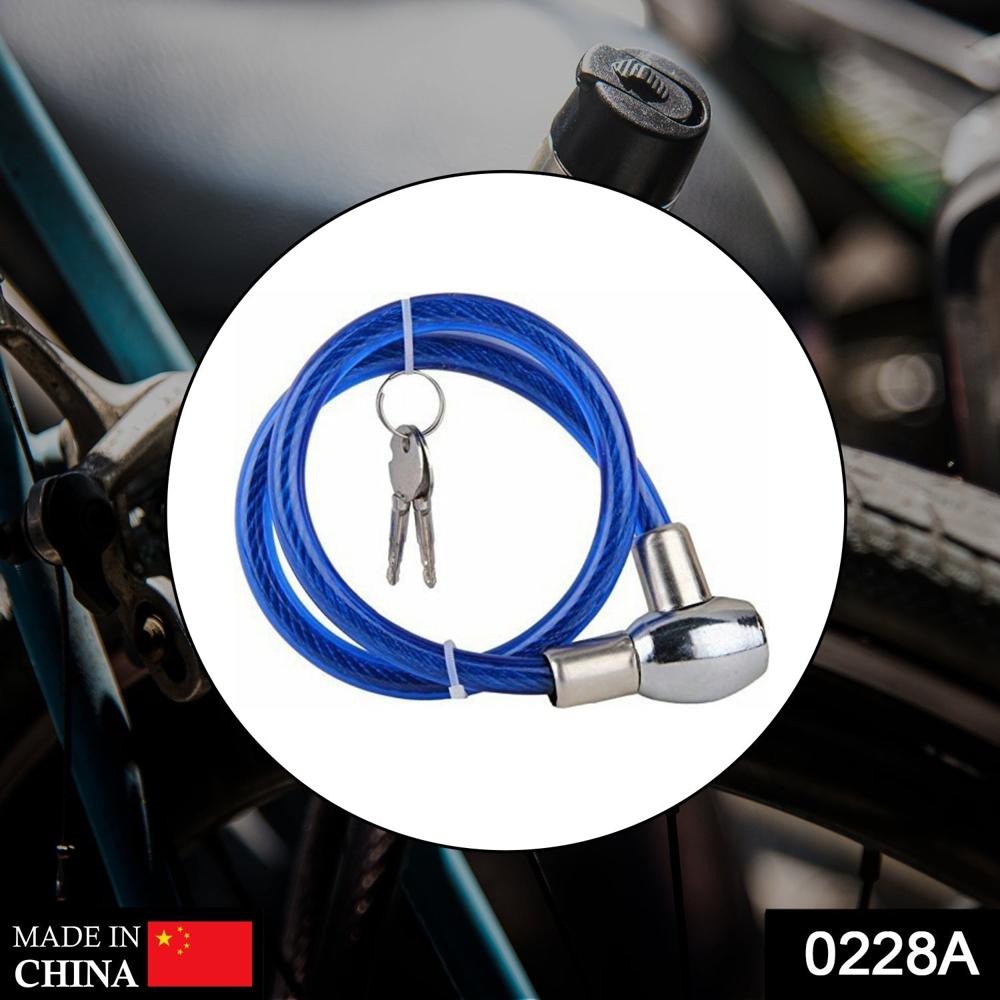 Multipurpose Cable Lock For Bike, Luggage, Steel Keylock, Anti-theft