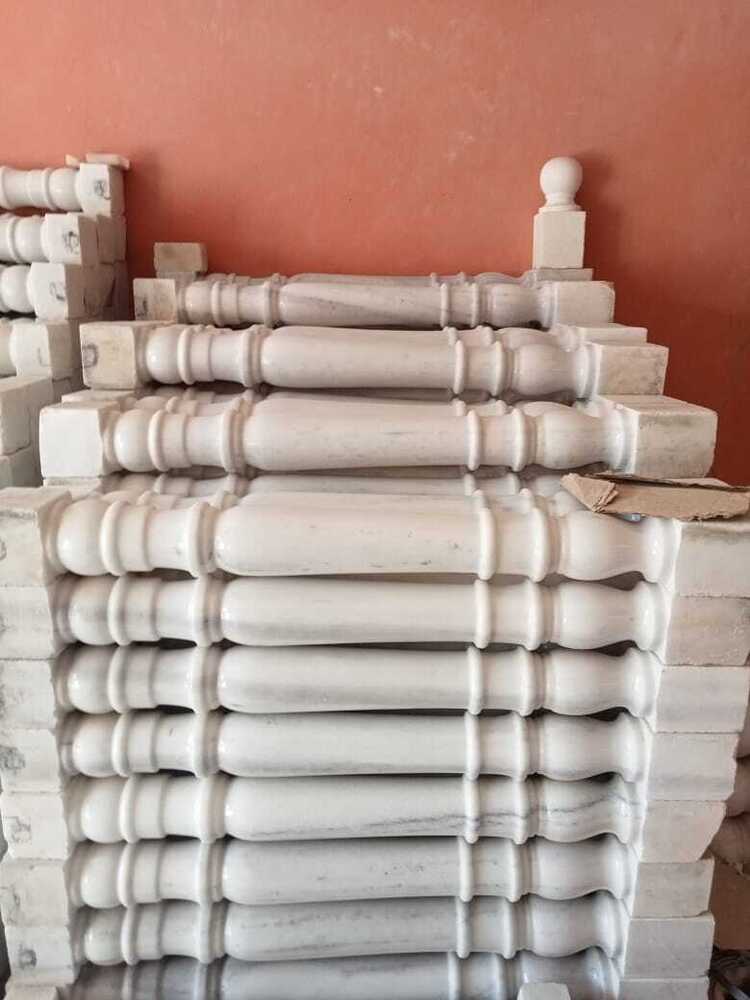 Pure White Marble Pillar