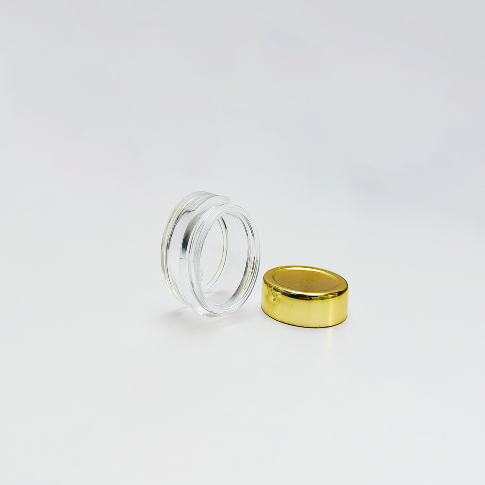 Cosmetic Cream Acrylic Gold Jar 8GM