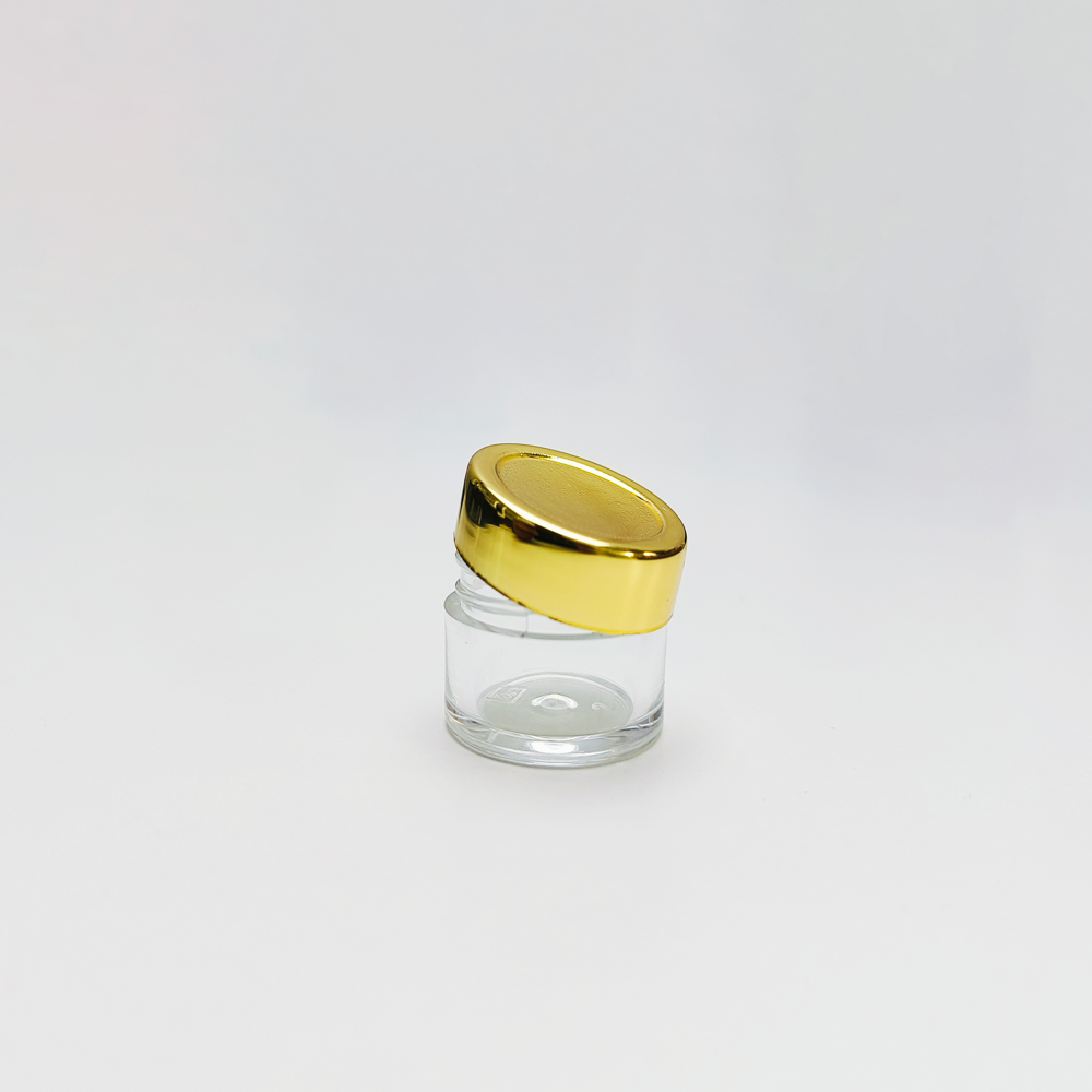 Cosmetic Cream Acrylic Gold Jar 8GM